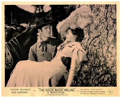£24.17 • Buy Bride Was'nt Willing Frontier Gal 1945 Lobby Card Yvonne De Carlo Rod Cameron