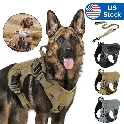 Rabbitgoo Tactical Dog Harness No-pull Extra Large Military Training Vest Handle • $28.99