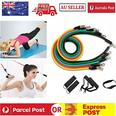 Heavy Duty RESISTANCE BAND Home GYM Fitness Workout Yoga Strength Exercise • $28.99