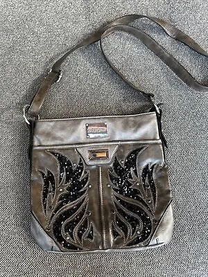 Miss Me Black & Silver Sequin Crossbody Purse • $30