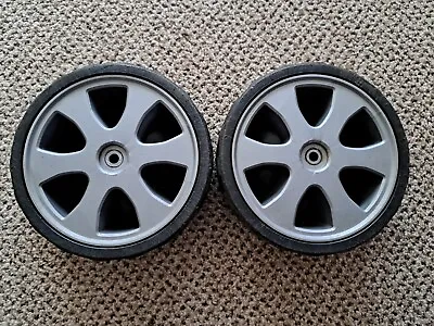 Qualcast Homebase  MEB1434M Lawnmower 2 X Rear Back Wheels Diameter 16.5cm • £13.50