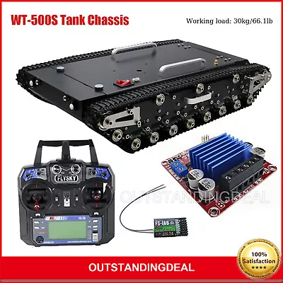 WT-500S Tank Chassis Robot Smart Car With Complete Electronic Control System Ot2 • $768