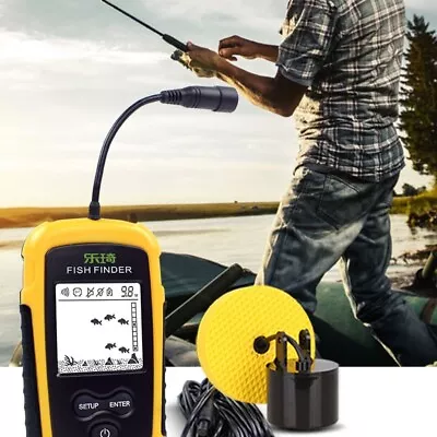 40M/130FT Alert Fish Finder Underwater Echo Sounder  Lake Sea Fishing • £45.42