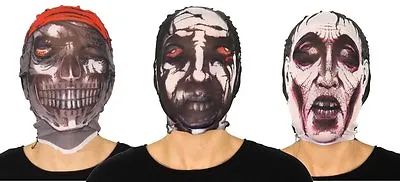 Mummy Face Halloween Mask Scary Zombie Face Horror Fancy Dress Costume Party Bag • £2.29