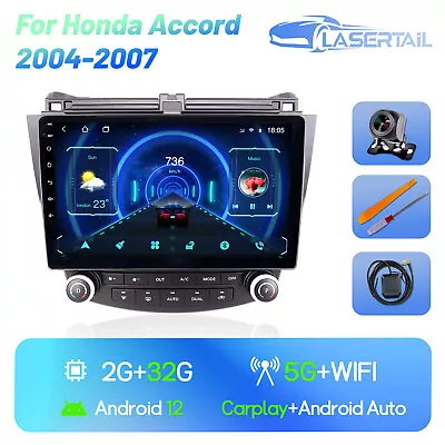 For Honda Accord 2003-2007 10.1  Android Stereo Car Radio NAV Head Unit Carplay • $111.89