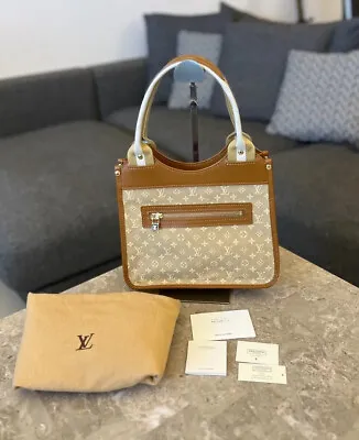 $875 • Buy Louis Vuitton Kathleen Mini Lin Tote Bag Neutral Beige Brown