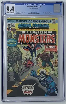 Marvel Premiere #28 CGC 9.4 1976 Legion Of Monsters Appearance • $650