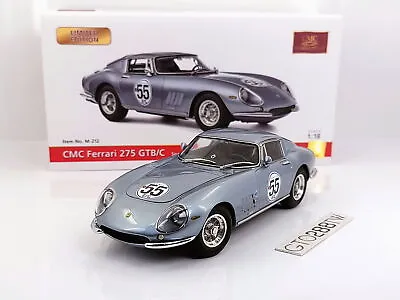 CMC 1:18 Scale Ferrari 275 GTB/C Spa Classic 2012/2013 #55 (M-212) /LE1000pcs • $618