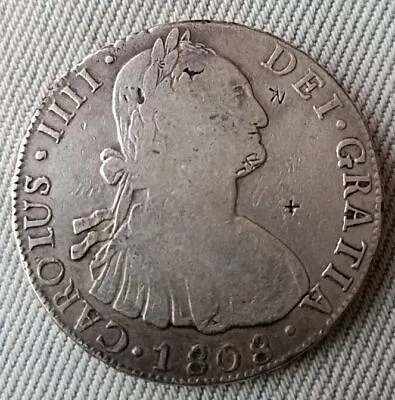 SPAIN Carlos Llll 8 Reales 1808 PJ Potosi • £161.64