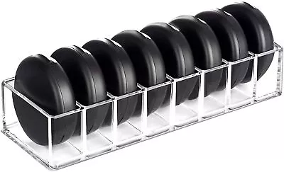 HBlife Clear Acrylic Makeup Compact Organizer 8 Spaces Vanity Organizer Stan... • $26.73