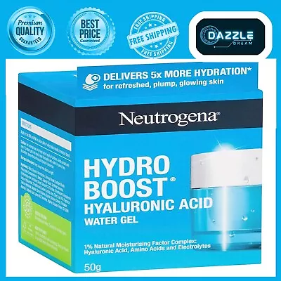 Neutrogena Hydro Boost Hyaluronic Acid Water Gel Moisturizer 50 G White • $35.50