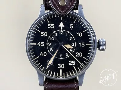 *Rare* UNPOLISHED Vintage 1940s LACO B-UHR WW2 Luftwaffe Pilot Aviator Watch • $7495