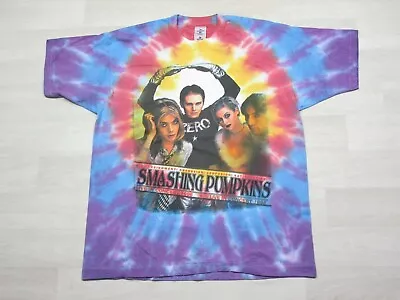 Vintage 1990s Smashing Pumpkins Infinite Sadness Tie Dye Tour T-Shirt XL Nirvana • $892