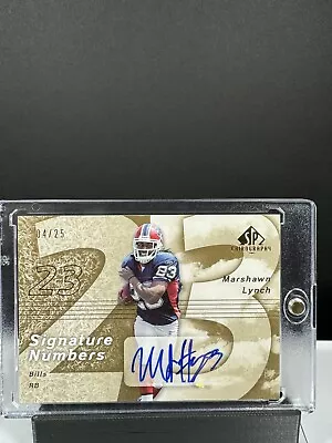 2007 Upper Deck SP Chirography Signature Numbers Marshawn Lynch /25 #SN-ML • $159.99