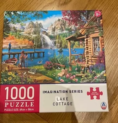 Puzzles 1000 Pieces Lake Cottage Imagination Series • $10