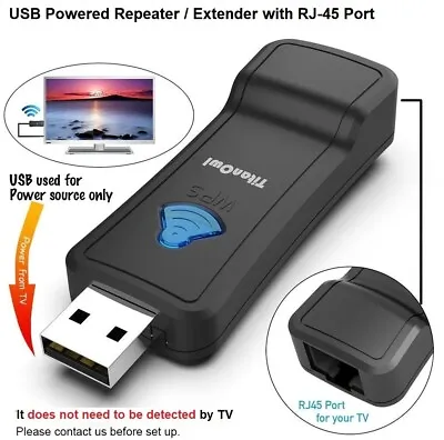 Wireless WiFi To RJ45 Converter Adapter Ethernet LAN Repeater Extender W/ USB • $19.99