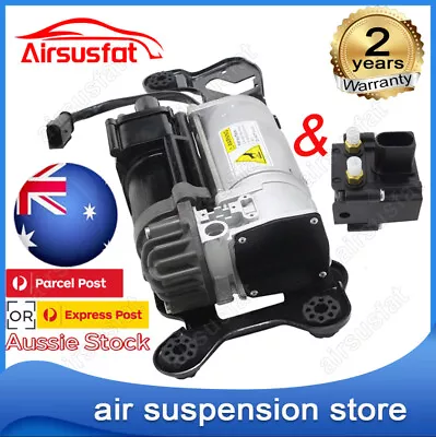 FOR BMW X5 F15 F16 F85 F86 2012-2019 AIR SUSPENSION COMPRESSOR PUMP &Valve Block • $339