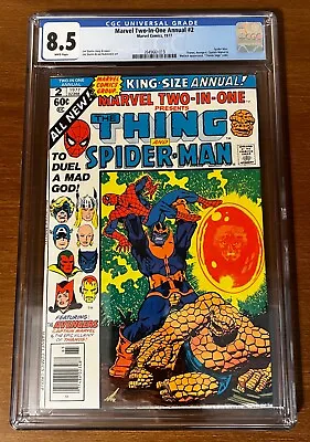 Marvel Comics: Marvel Two-In-One Annual #2 CGC 8.5  Thanos Saga Ends  (1977) • $155.04