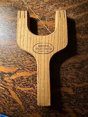 Vintage WHAM-O Sportsman Slingshot Natural Wood Frame Without Elastic Bands USA • $14.99