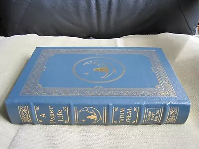 TATUM O'NEAL SIGNED  - A PAPER LIFE - EASTON PRESS LEATHER HOLLYWOOD McENROE • $99