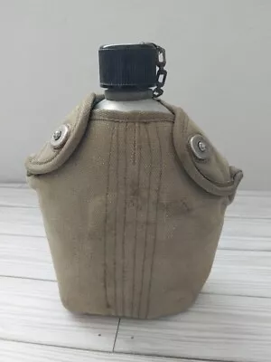 Japanese Metal Canteen W/ Canteen Cover Post WW2 Japan Korean War Vietnam  • $13.99