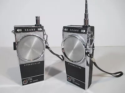 Pair Vintage Sears-roebuck 9-transistor Walkie Talkie Dated 1965 Made In Japan • $22.99