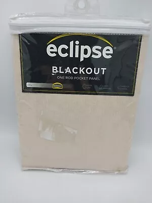 Eclipse Blackout Rod Pocket Panel Curtain Canova Ivory 42 X 84in • $14.95