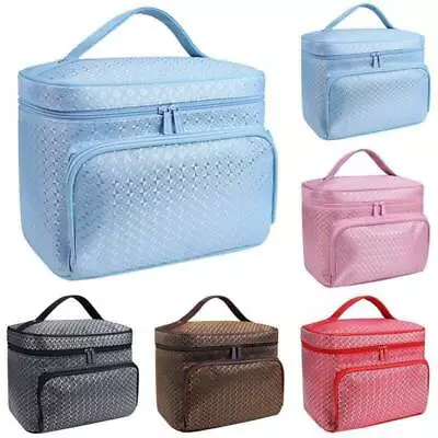 Travel Nail Varnish Beauty Cosmetic Make Up Zip Case Box Handbags Storage Bag UK • £10.99