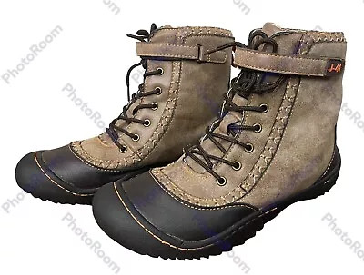 *J-41 Brown Adventure On Weather Ready Hiker Outdoor Ankle Boots US 9.5 M • $19.95