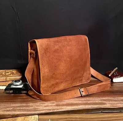 Men's Sling Crossbody New Travel Genuine Messenger Shoulder Leather Bag • $47.50