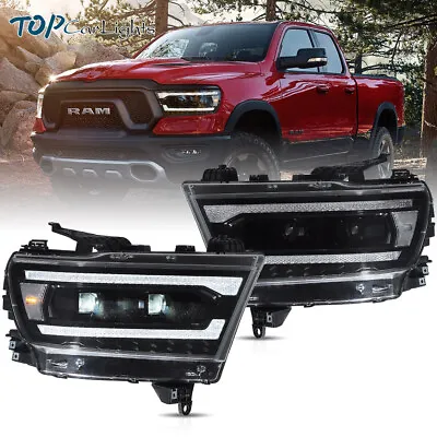VLAND LED Projector Headlights For 2019-2024 Dodge Ram 1500 W/Sequential Signals • $499.99