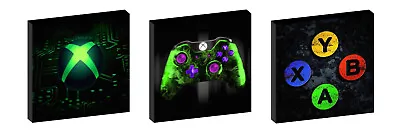 Xbox Set Of 3 Wall Art Plaques/canvas Pictures • £9.97