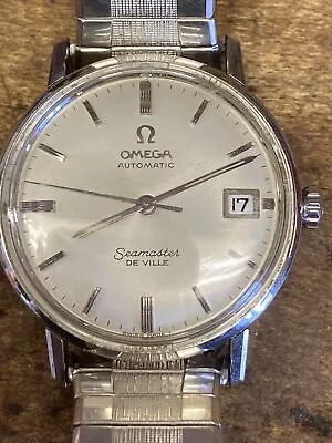 Mens Vintage Omega Seamaster De Ville Automatic With Original Sales Papers • $450