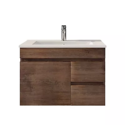 My Depot Vanity 750mm Bathroom Cabinet Basin Unit-Dark Oak Bathroom Vanity • $539