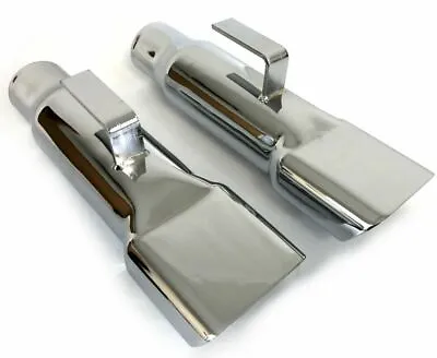 1968-70 Mopar Dodge Charger Chrome Exhaust Tips Extensions -Correct Size Weight • $118.99