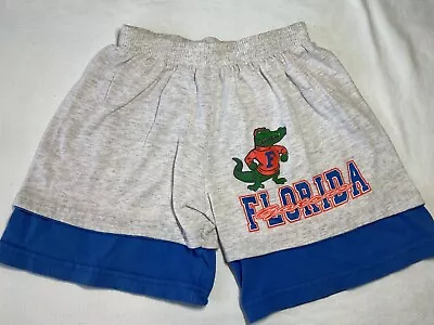 Vintage Signal Sports Boys Shorts (m)  Gator Gray Blue Knit  Euc • $5.99