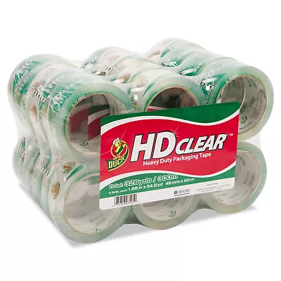 Duck Heavy-Duty Carton Packaging Tape 1.88  X 55yds Clear 24/Pack 393730 • $59.13