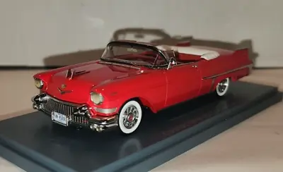 Neo Scale Models 1:43 1957 Cadillac Series 62 Convertible Bright Red BEAUTIFUL! • $129