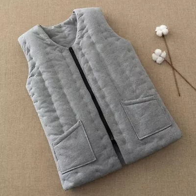 Men's Thicken Waistcoat Autumn And Winter Warm Vest Elderly Thermal Liner Tops • $48.10