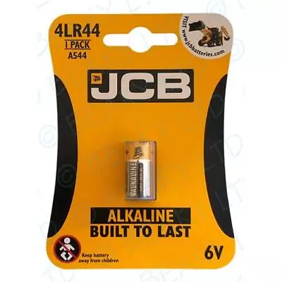 476A 4LR44 L1325 A544 |   JCB Brand   |   Alkaline Battery  |  6v  | Pack  Of  1 • £2.94