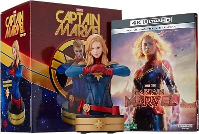 Captain Marvel Coffret Collector Edition 4K UHD Blu-ray + Buste ENG Sub & Audio • £67