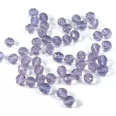 Alexandrite Tanzanite Czech Fire Polished Round Faceted Glass Beads 6mm 8mm • $4.49