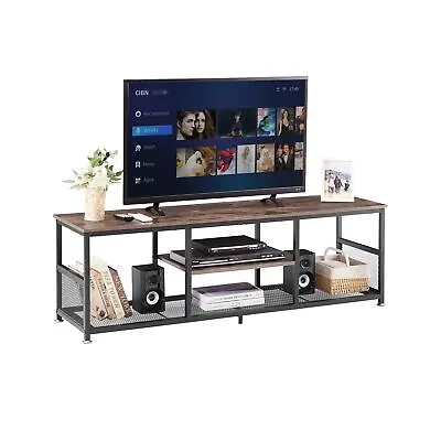 VECELO Industrial TV Stand For Televisions Up To 60 Inch 55  Entertainment C... • $131.18