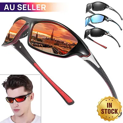 $12.93 • Buy Men Sunglasses Polarized Glasses UV400 Fishing Sports Driving WrapAround Eyewear