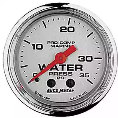 Auto Meter 200772-35 Pro-Comp Ultra Lite Marine Water Pressure Gauge • $69.99