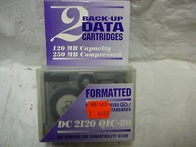 Blank Tapes & Data Cartridges 120MB Max. Storage Capacity DC 2120 QIC-80 • $4.75