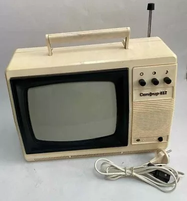 Sapphire 412 Soviet Vintage Small TV Television Set USSR - Working Vintage TV • $119