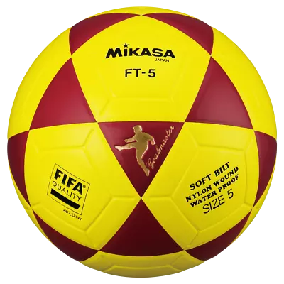 Mikasa FT5 Goal Master FIFA Soccer Ball Foot Volley Ball Size 5 Red-Yellow • $49.85