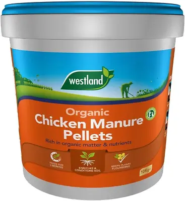 £22.80 • Buy Westland Composted Organic Chicken Manure Pellets For Soil Improvement 10Kg