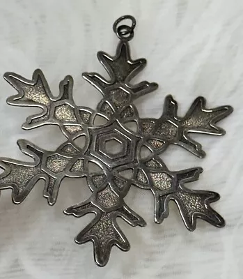 Vtg 1981 MMA Metropolitan Museum Of Art Snowflake Christmas Ornament Silverplate • $24.69